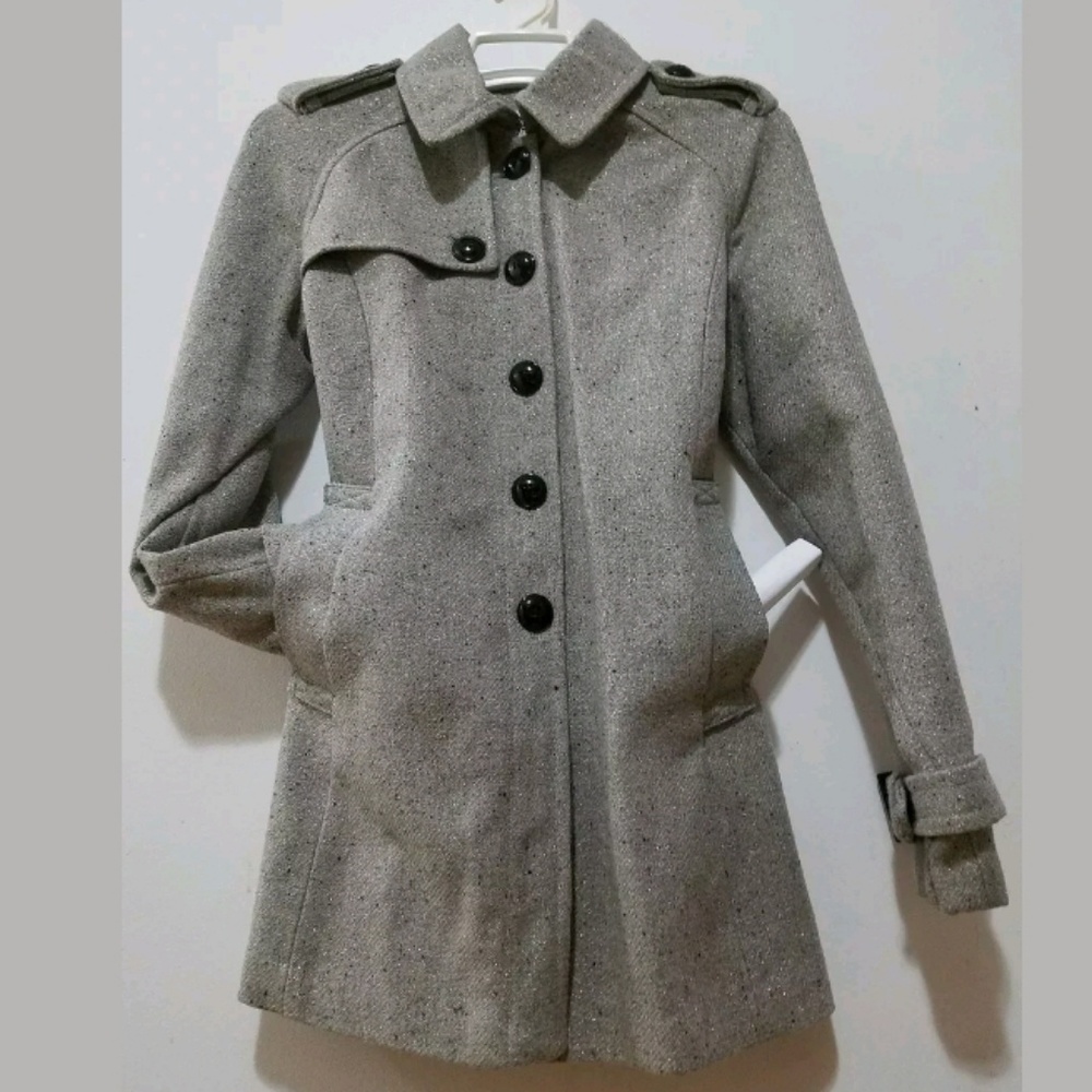 WORTHINGTON WOMENS LONG SLEEVES TRENC COAT JACKET